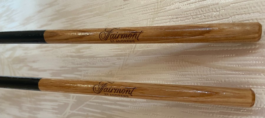 Fairmont St Andrews custom sticks